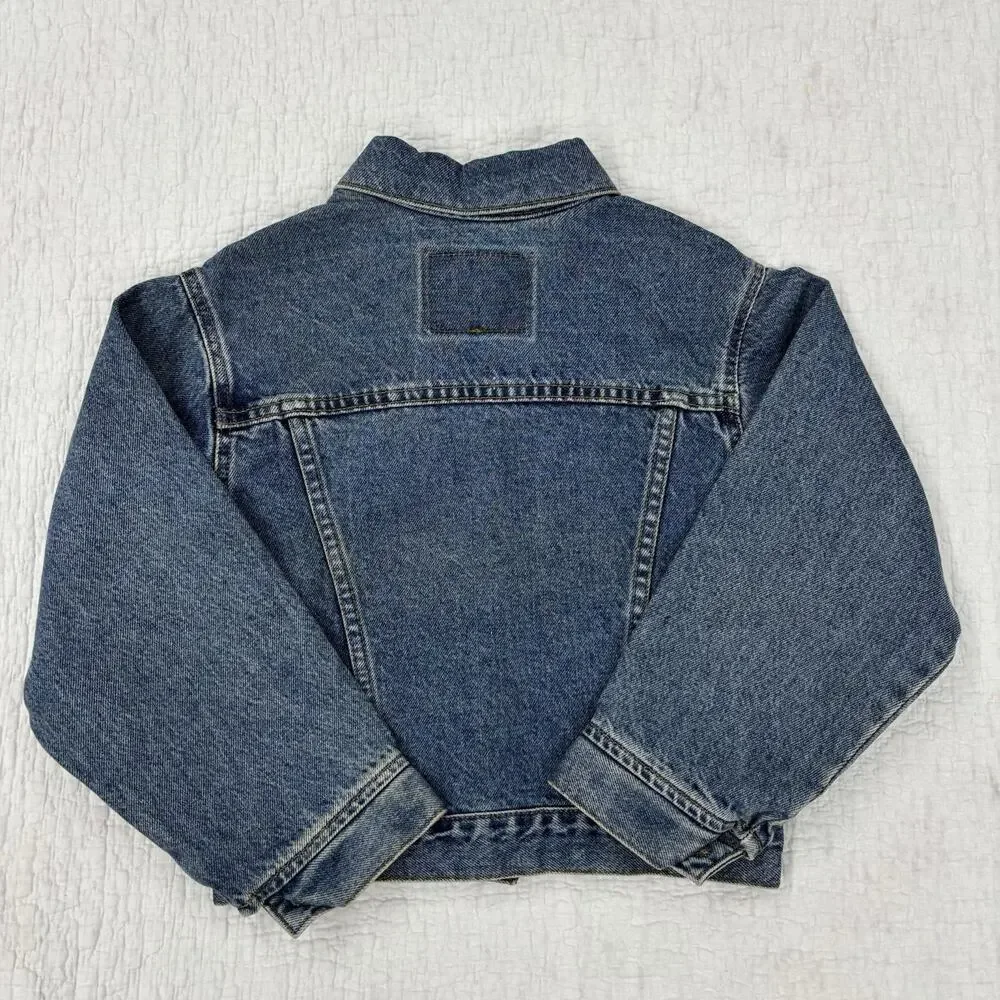 Vintage Levis Girls Size Small Denim Trucker Jacket